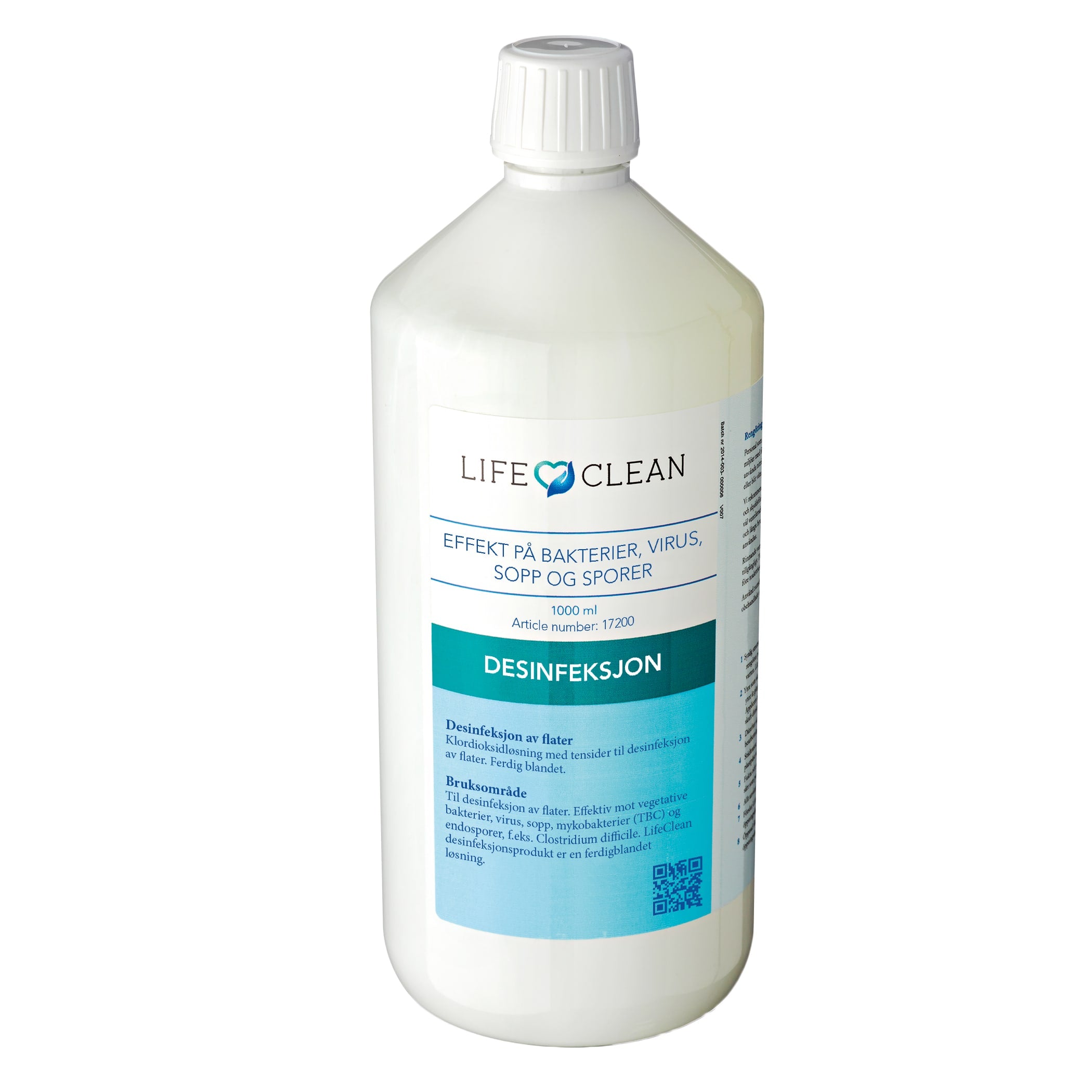 Desinfeksjon overflate Lifeclean 1L