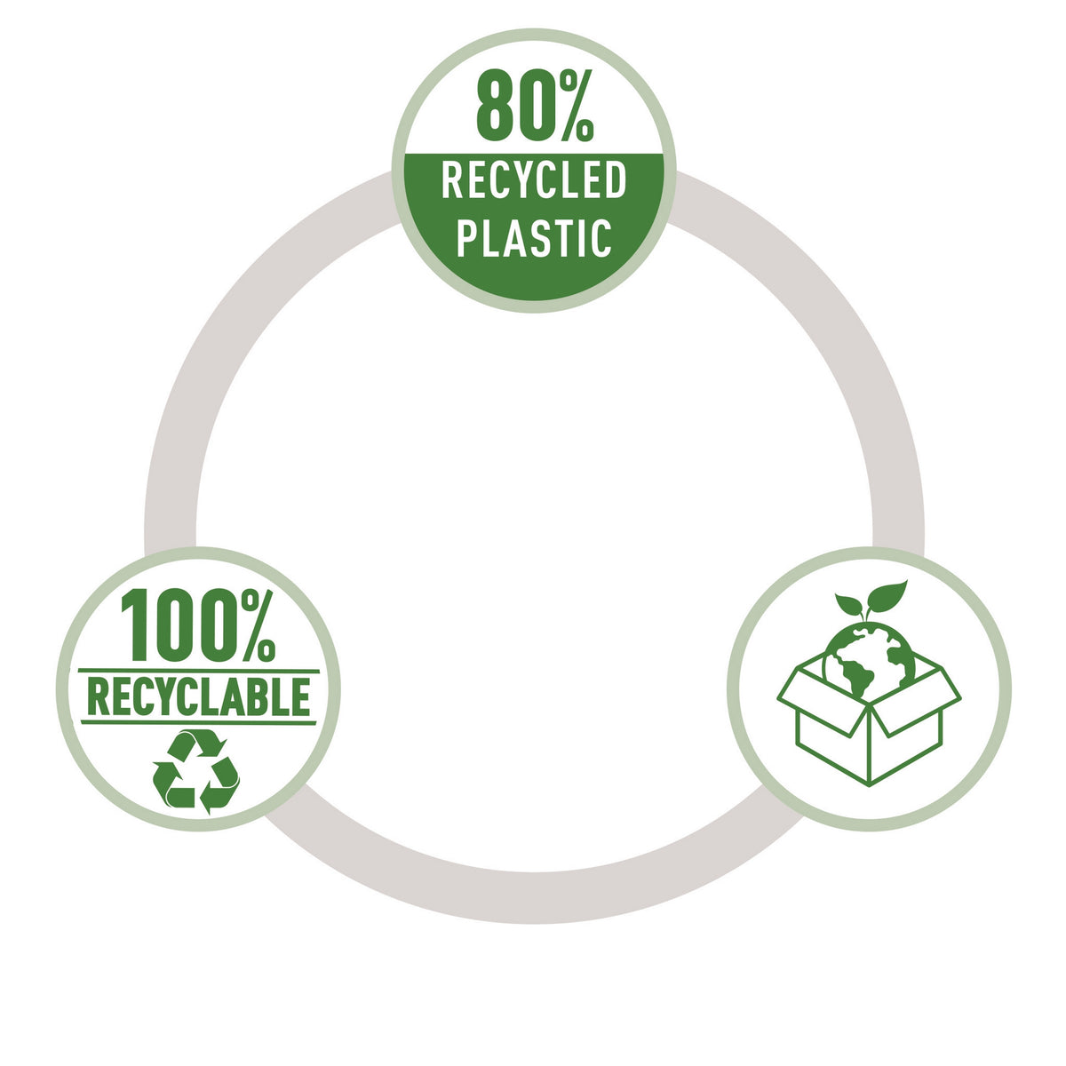 Prosjektmappe Leitz Recycle A4 PP Sort