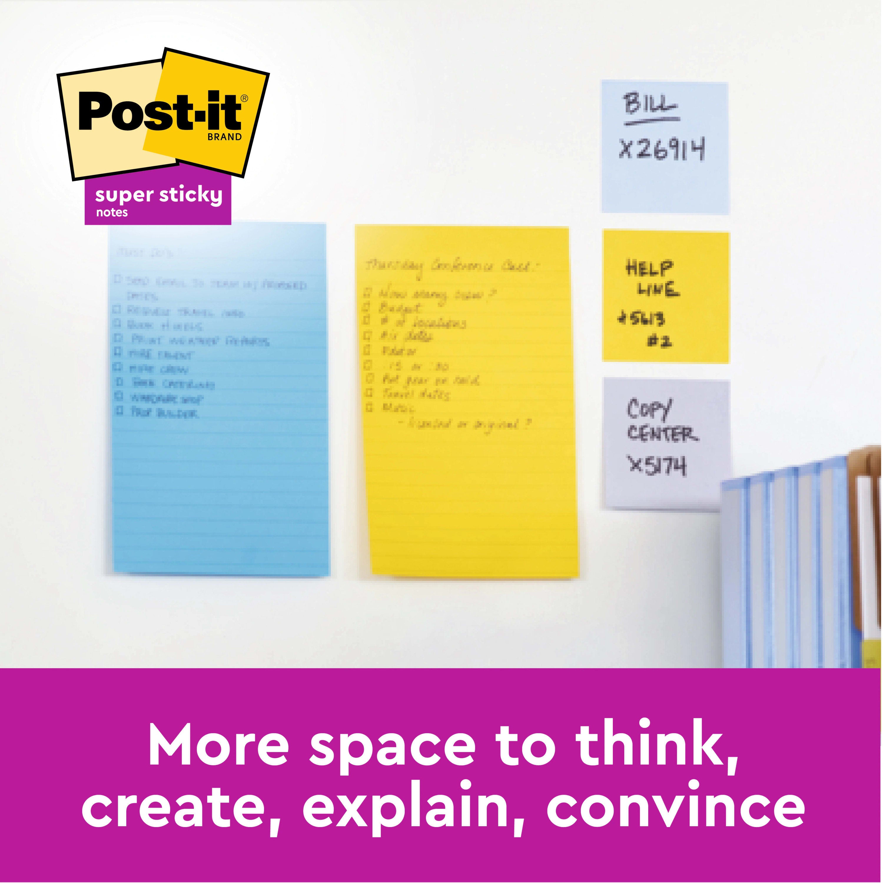 Notatblokk Post-it SS 101x152 Assortert