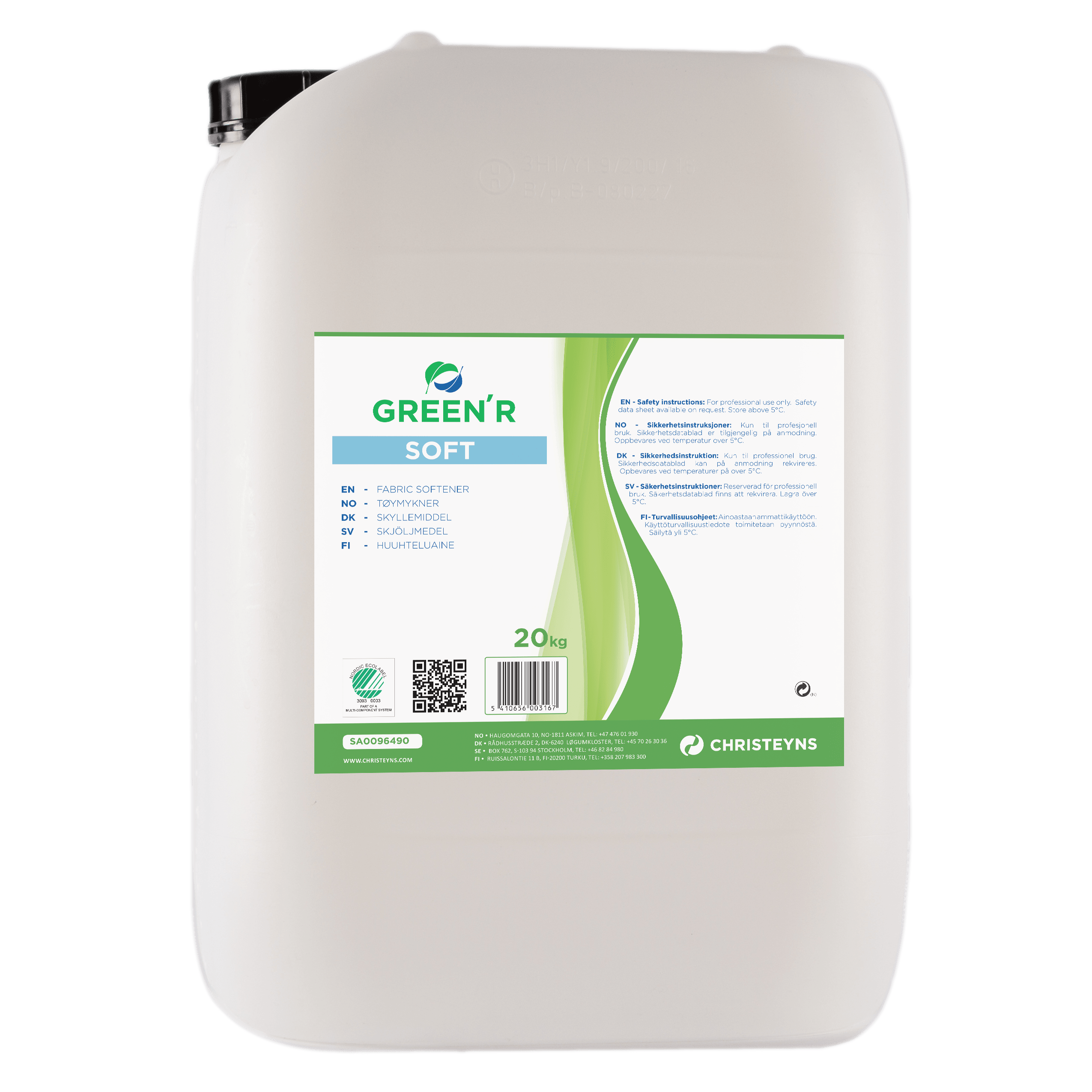 Tøymykner Green'R Soft 20kg