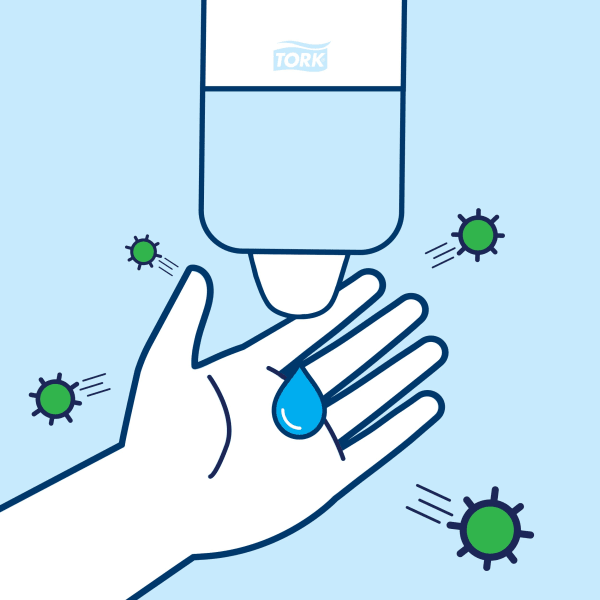 Desinfeksjon hånd gel Tork S1 1l