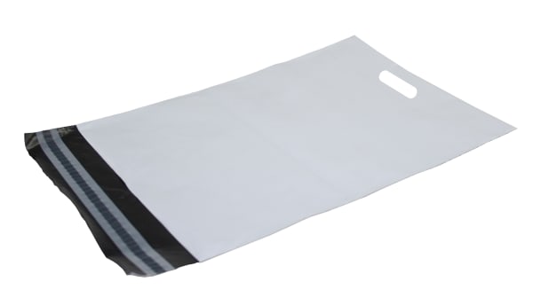 Postordrepose 340x490mm m/håndtak hvit