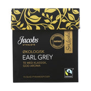 Te Earl Grey økologisk Jacobs, 15 pos