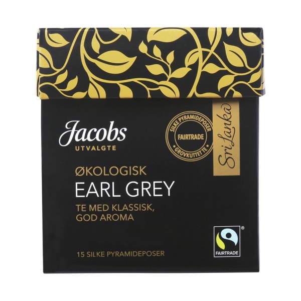 Te Earl Grey økologisk Jacobs, 15 pos