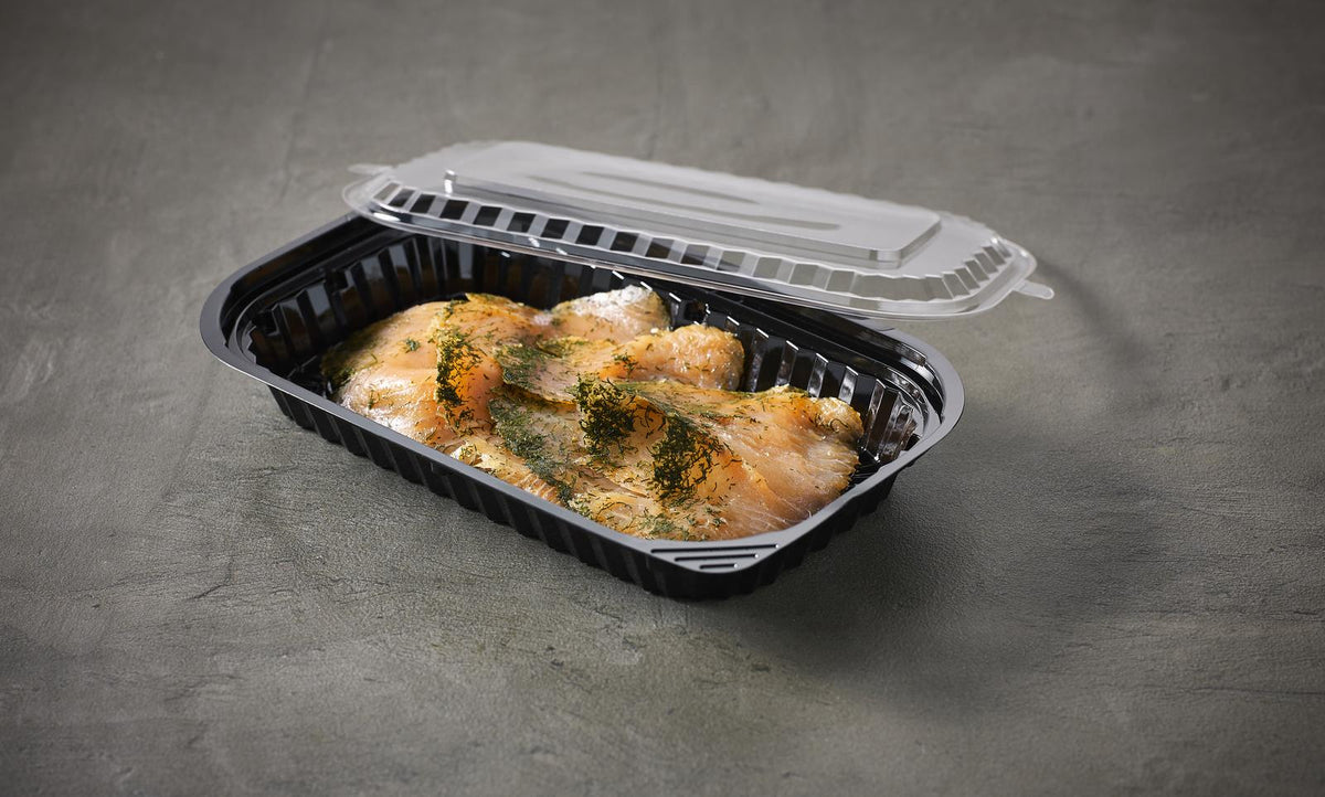 Brett sushi 228x140x29mm, sort