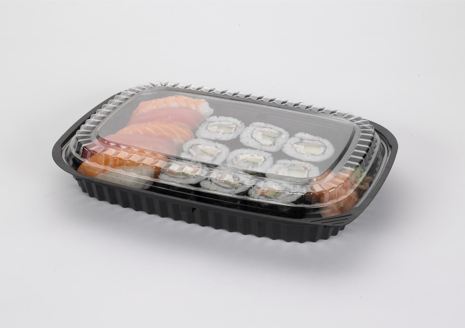 Lokk sushi 248x180x21mm, klart