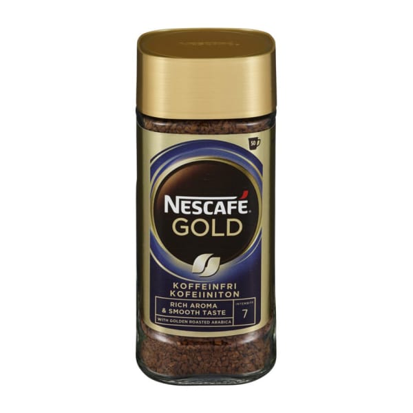 Kaffe Nescafe gull koffeinfri 100gr
