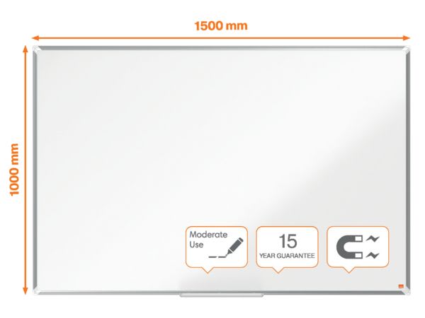 Whiteboard Premium Plus Lakk 150x100cm