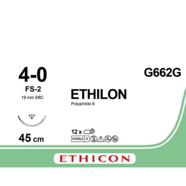 Sutur Ethilon 4-0 FS-2 45cm Grønn