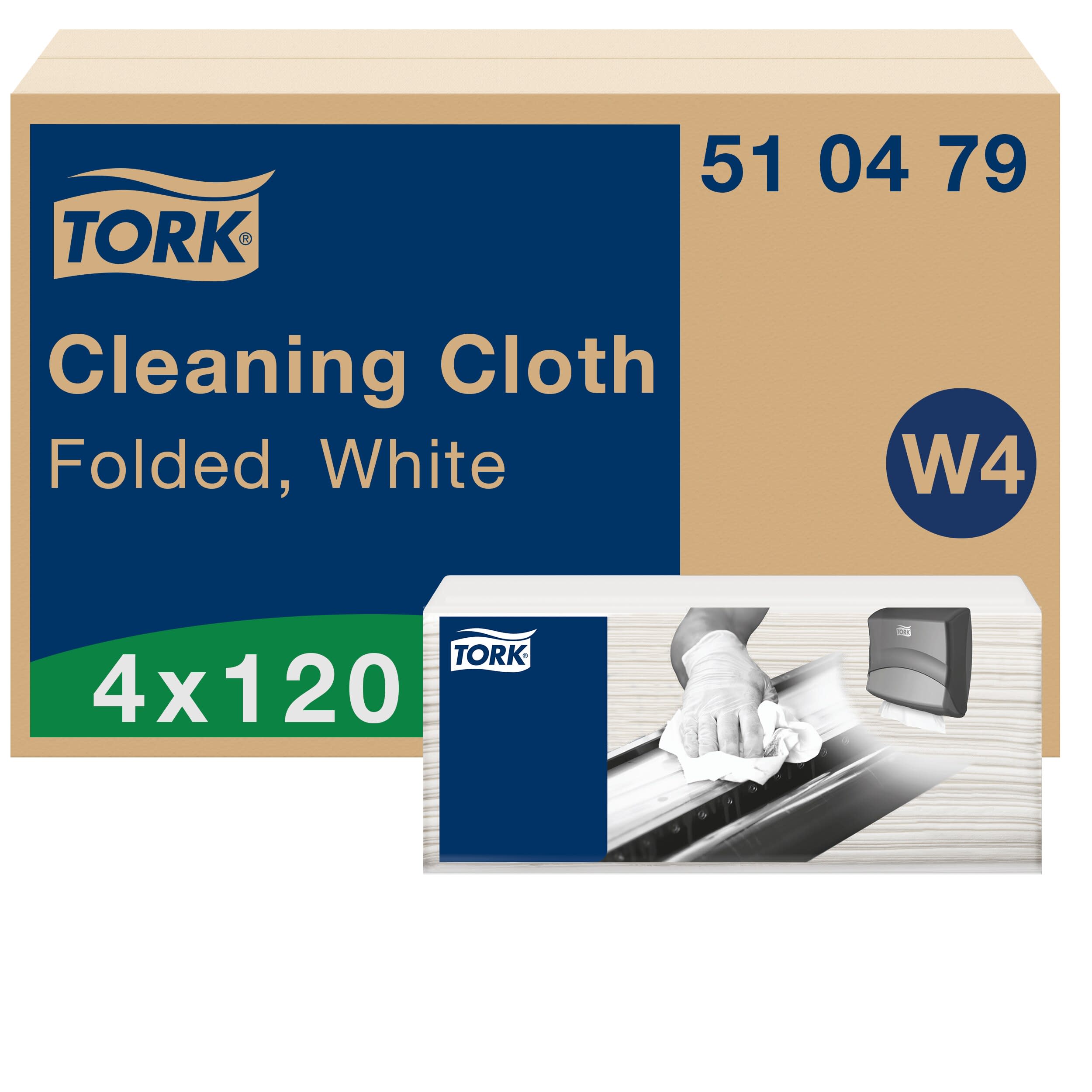 Rengjøringsklut myk Tork W4