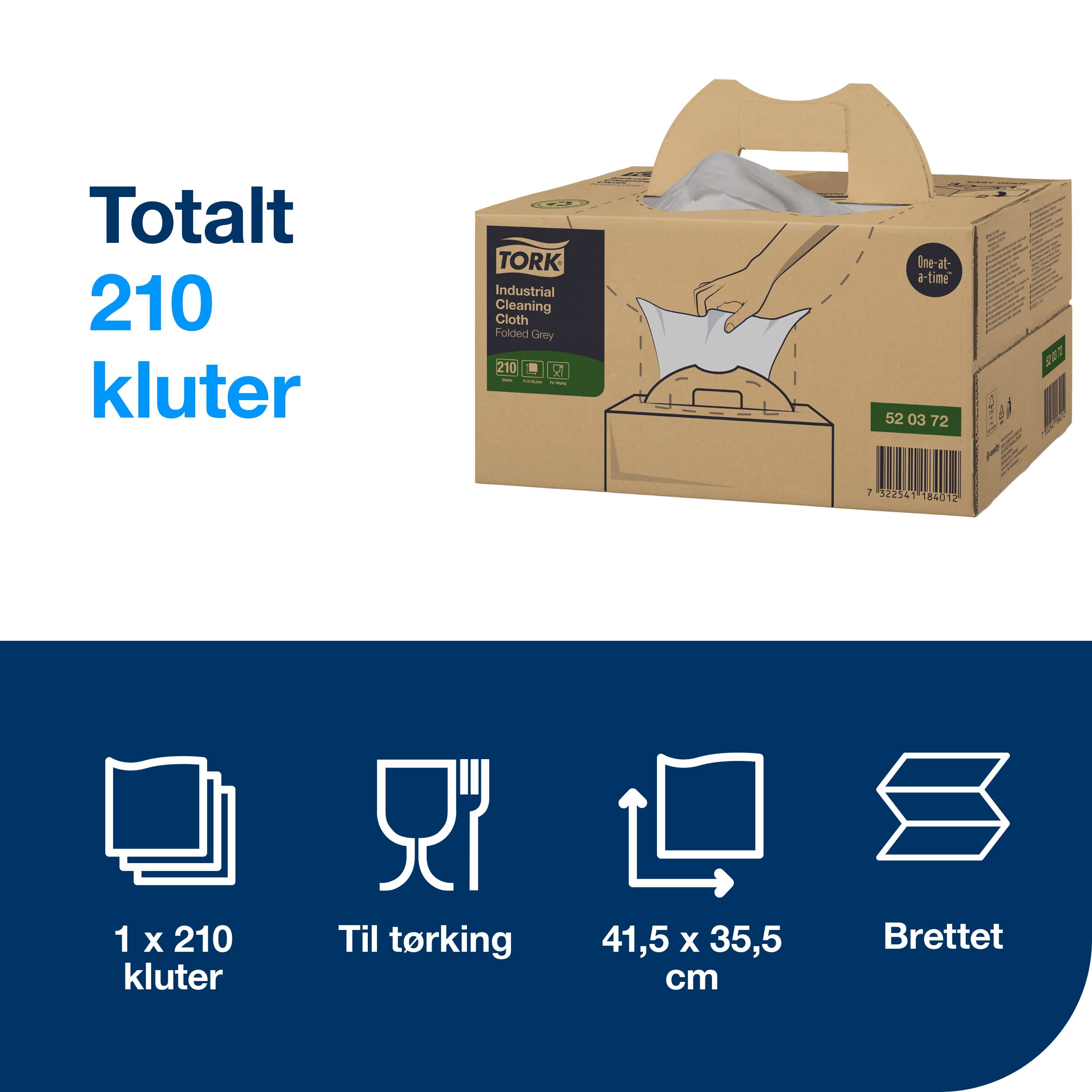 Industriklut Tork W7 Handybox grå
