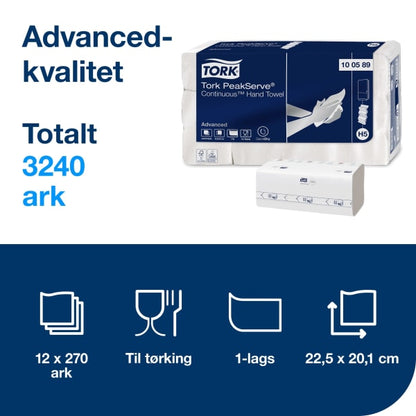 Håndtørk H5 Tork PeakServe Advanced 1l