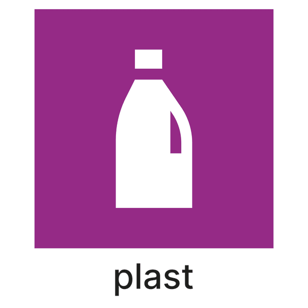 Etikett PV Plast 15x18cm