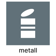 Etikett PV Metall 15x18cm