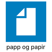 Etikett PV Papp og papir 15x18cm