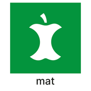 Etikett PV Mat 15x18cm