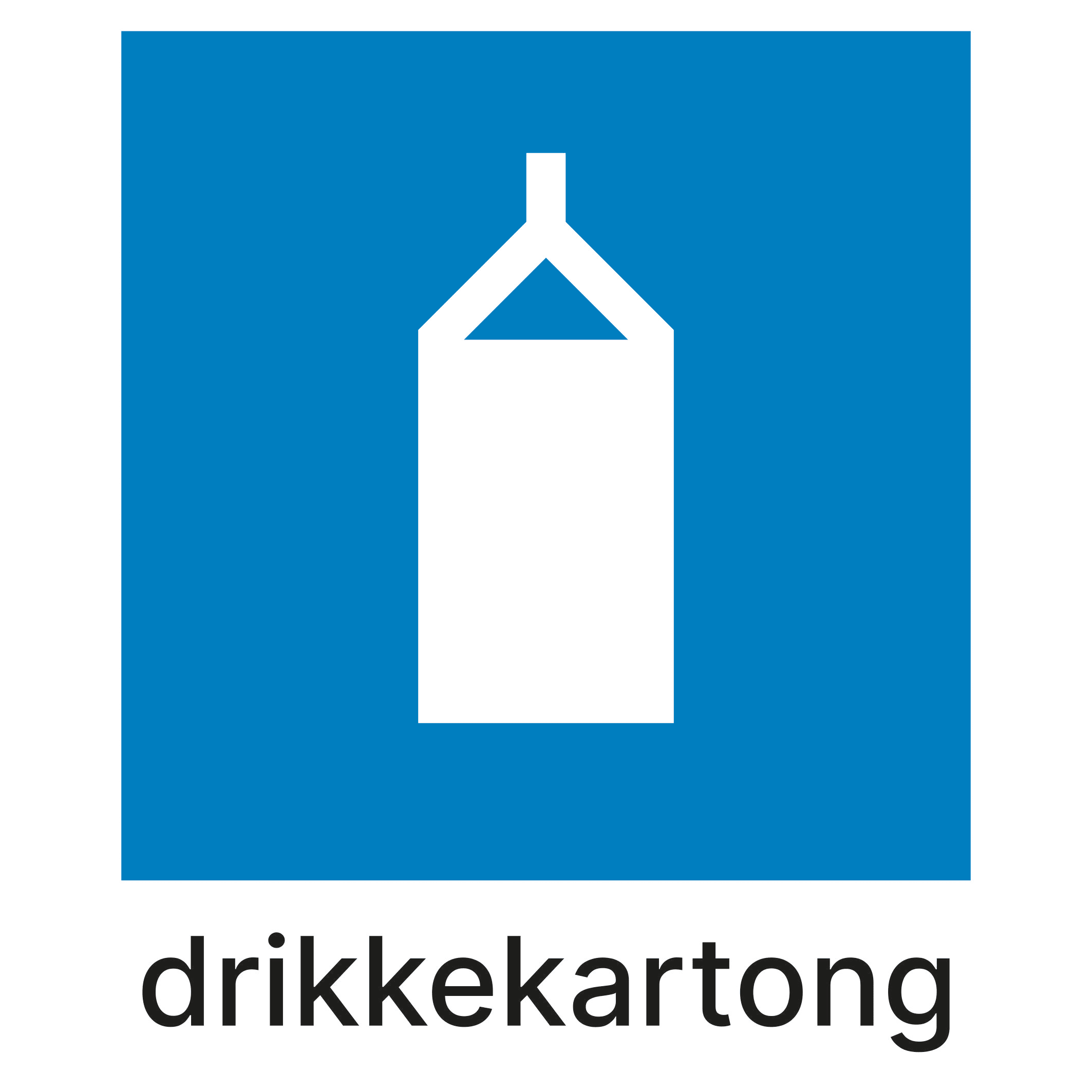 Etikett PV Drikkekartong 15x18cm