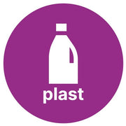 Etikett PV Plast Ø15cm