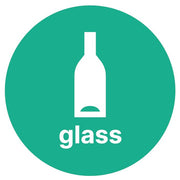 Etikett PV Glass Ø15cm
