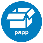 Etikett PV Papp Ø15cm