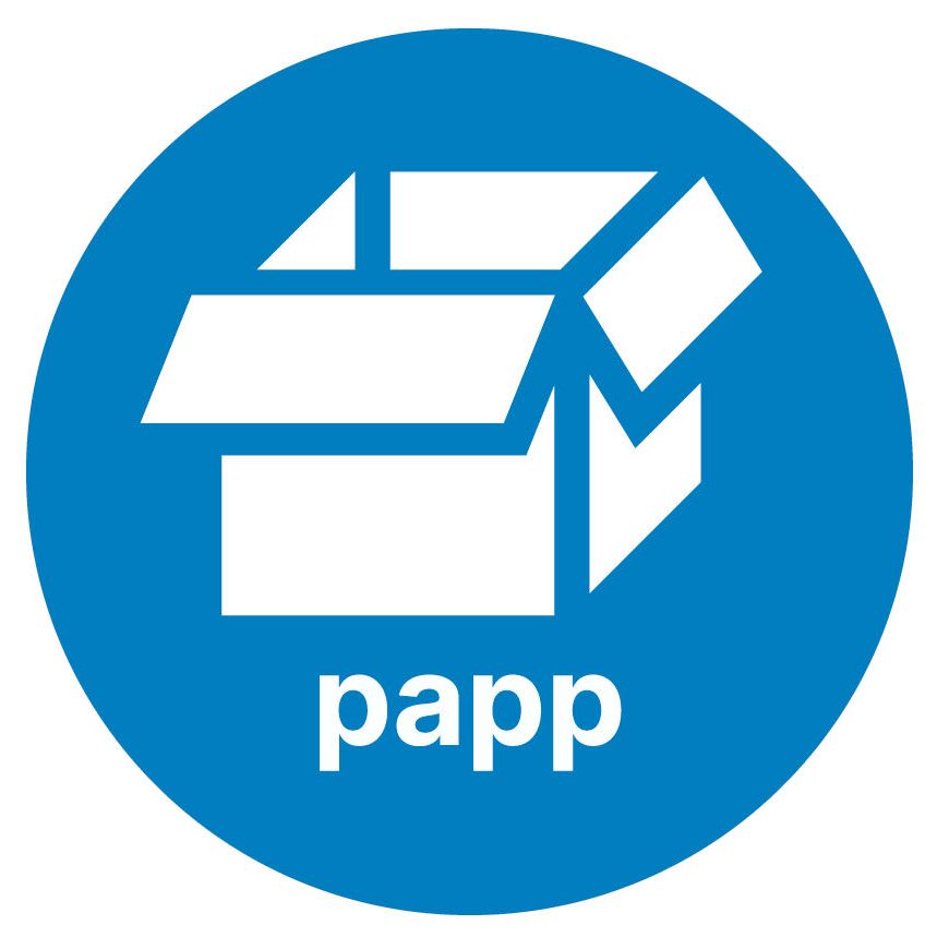 Etikett PV Papp Ø15cm