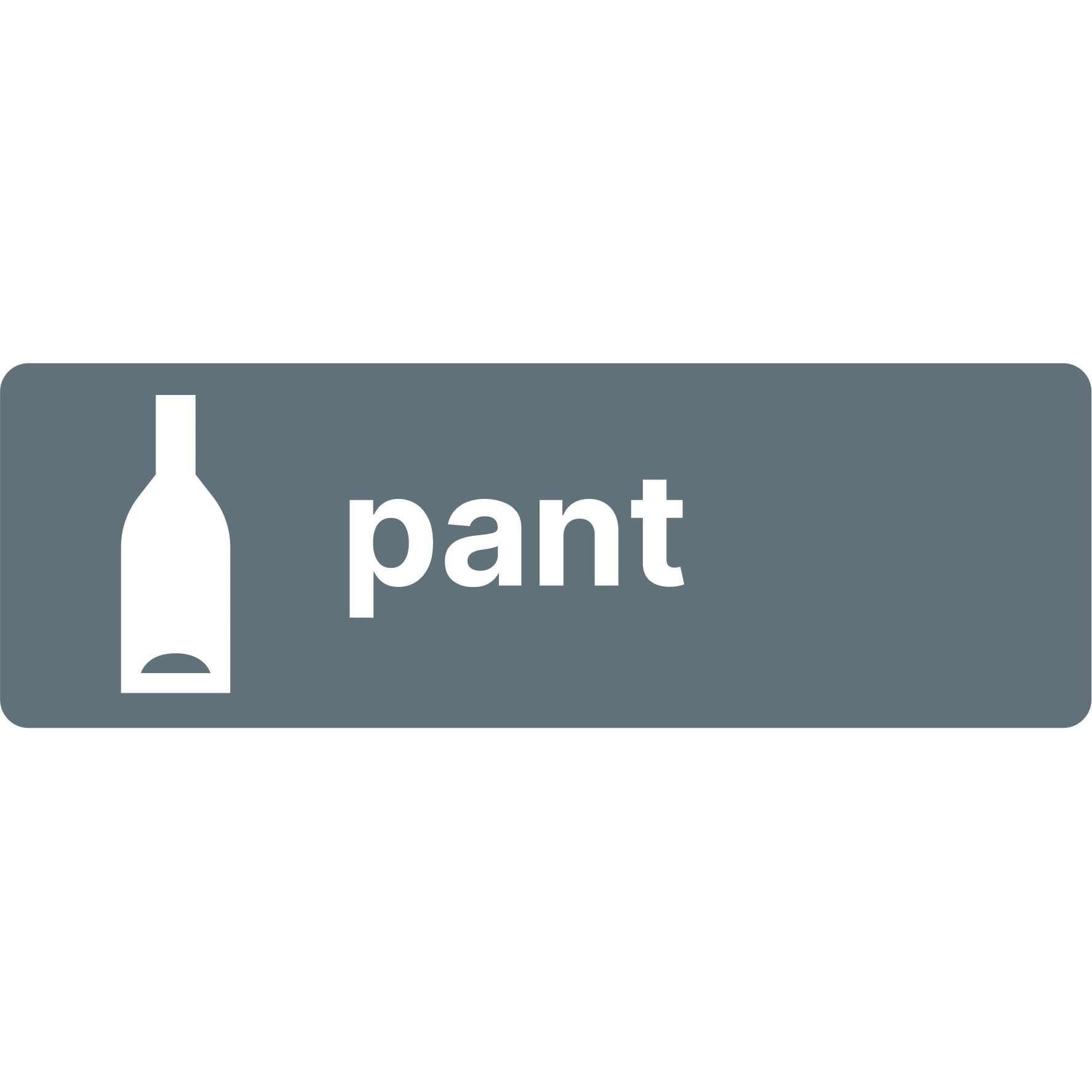 Etikett PV Pant 15x5cm