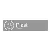 Etikett PU Plast 20x5cm