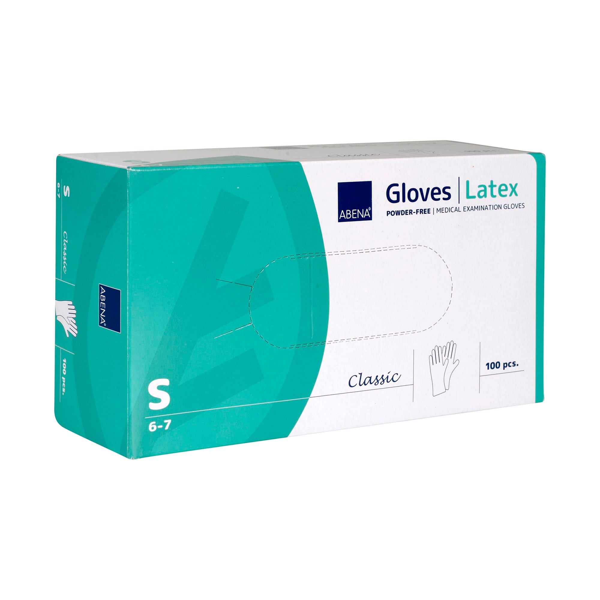 Hanske Latex Abena Classic natur S