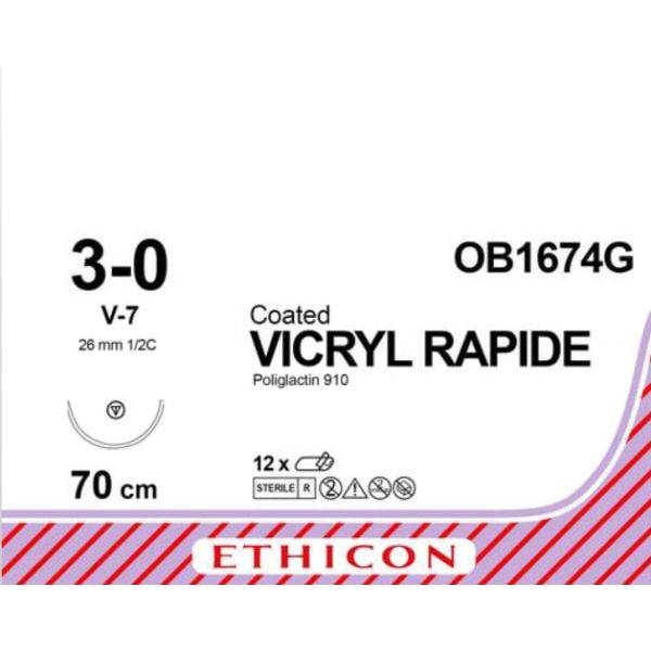 Sutur Vicryl Rapide 3-0 V-7 70cm Ufarget