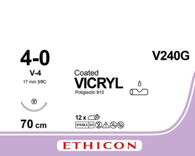 Sutur Vicryl 4-0 V-4 70cm Ufarget