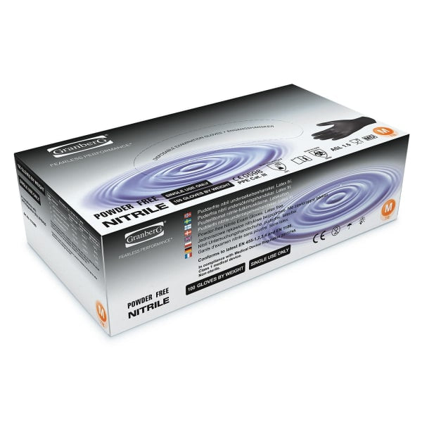 Hanske Nitril BlackHawk PF Svart M