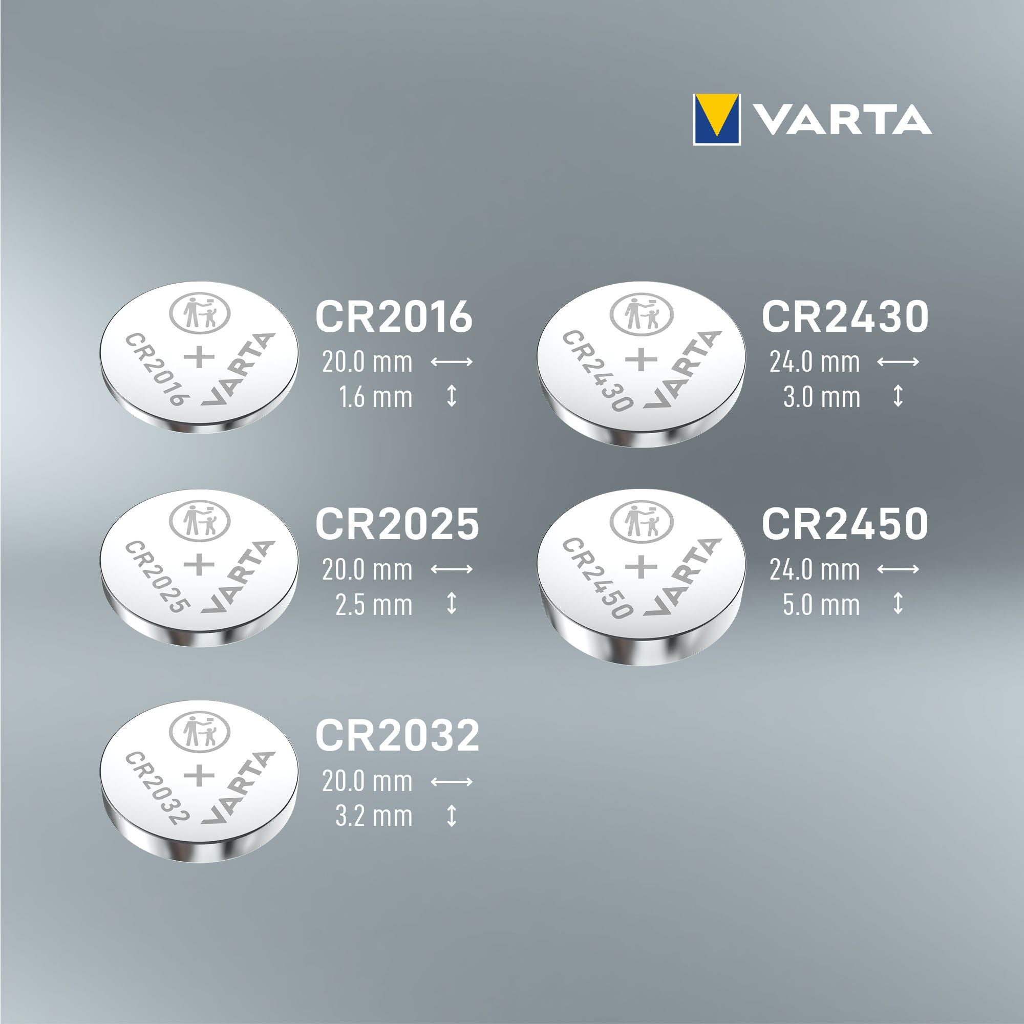 Batteri Varta lithium CR2450