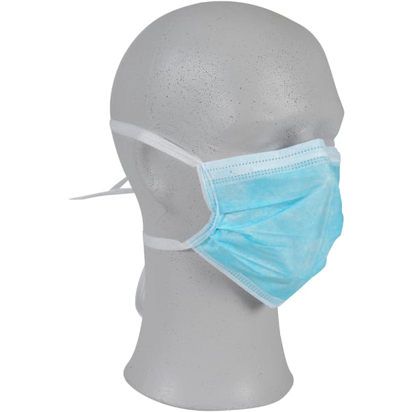 Munnbind Abena IIR blå m/knytebånd