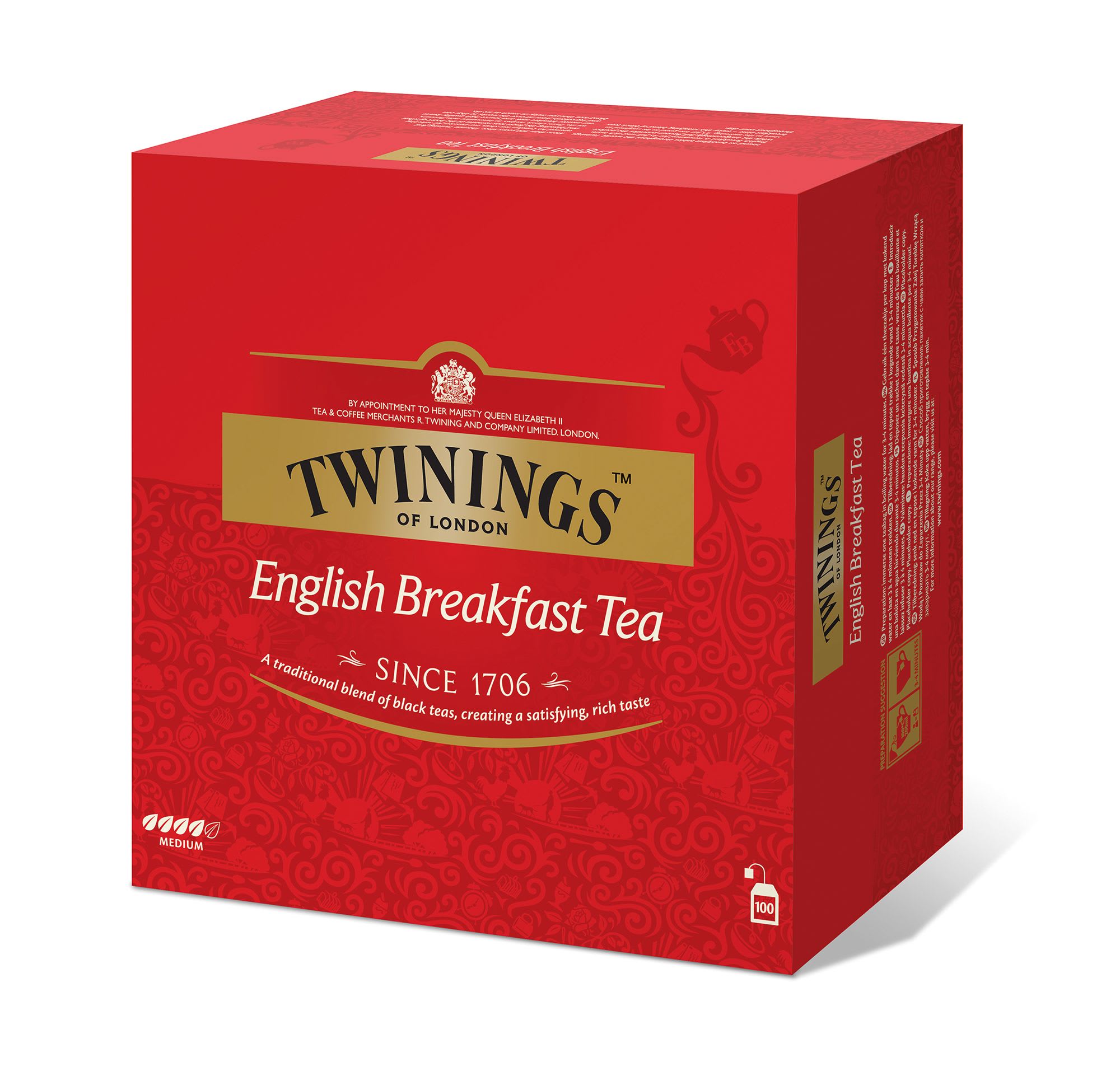 Te Twinings English Breakfast 100 poser