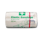 Bandasje elastisk 8cmx4m m/bandasjehaker