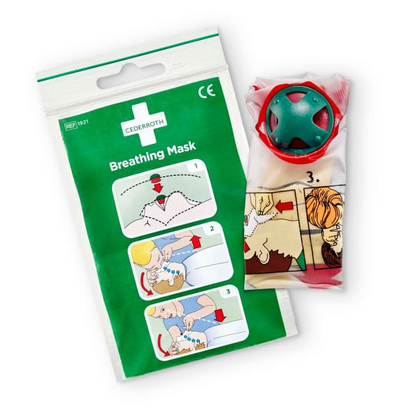 Pustemaske med tilbakeslagsventil