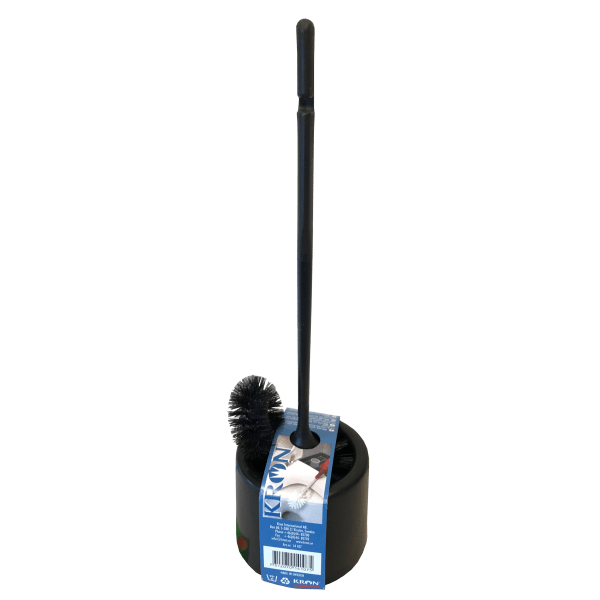 Toalettbørste m/skål spylebørste sort