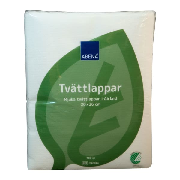 Vaskeklut Airlaid 1-lags 26x20cm hvit