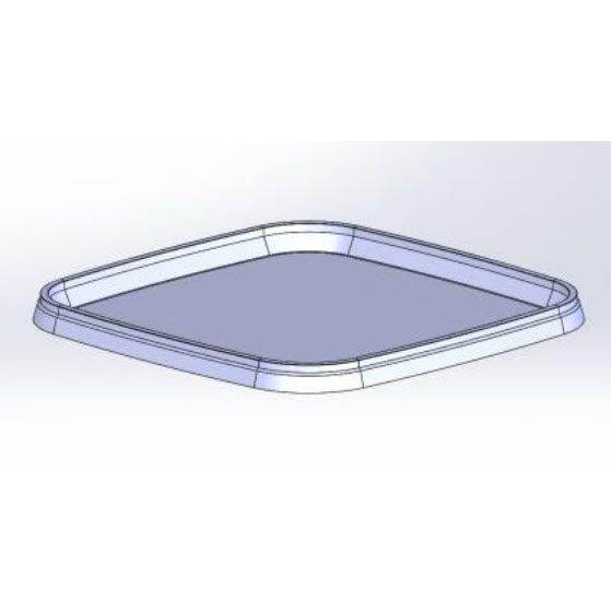 Plastboks UniPak lokk 195x195mm