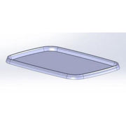 Plastboks UniPak lokk 129x192mm