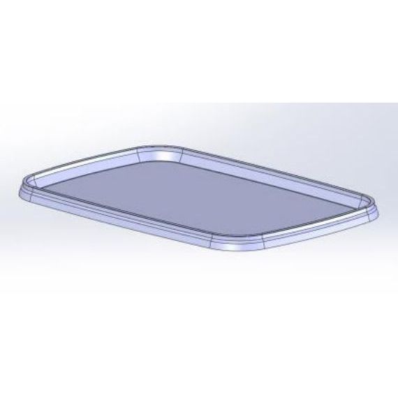 Plastboks UniPak lokk 129x192mm