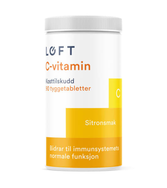 Vitamin C 200mg Tyggetabl. Sitron 90stk