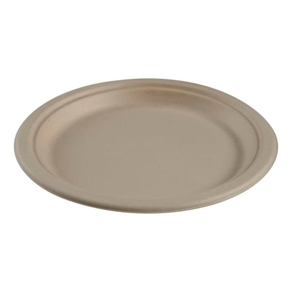 Tallerken bagasse flat 23cm