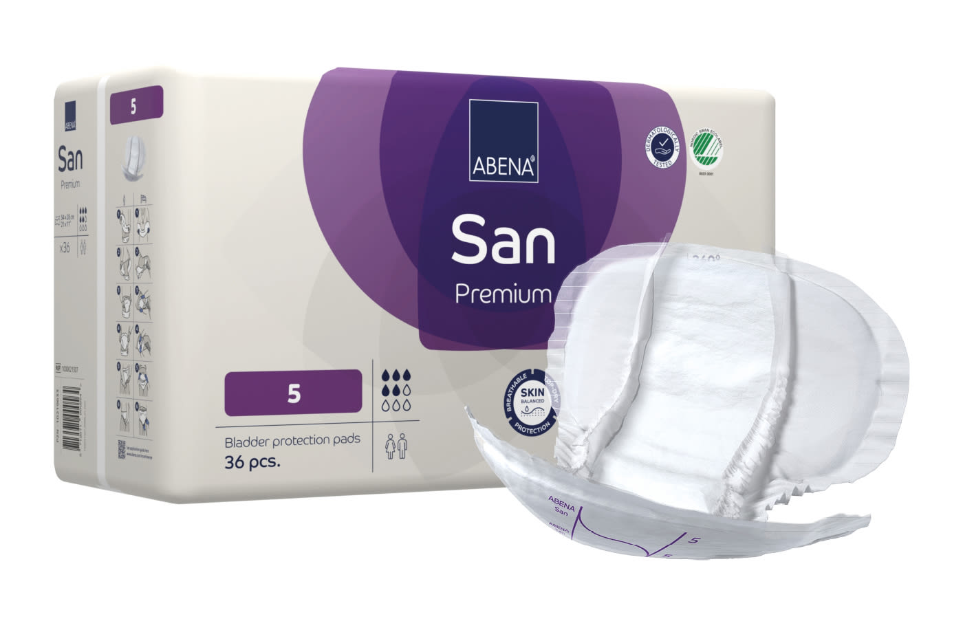 Bleie Abena San 5 Premium lilla