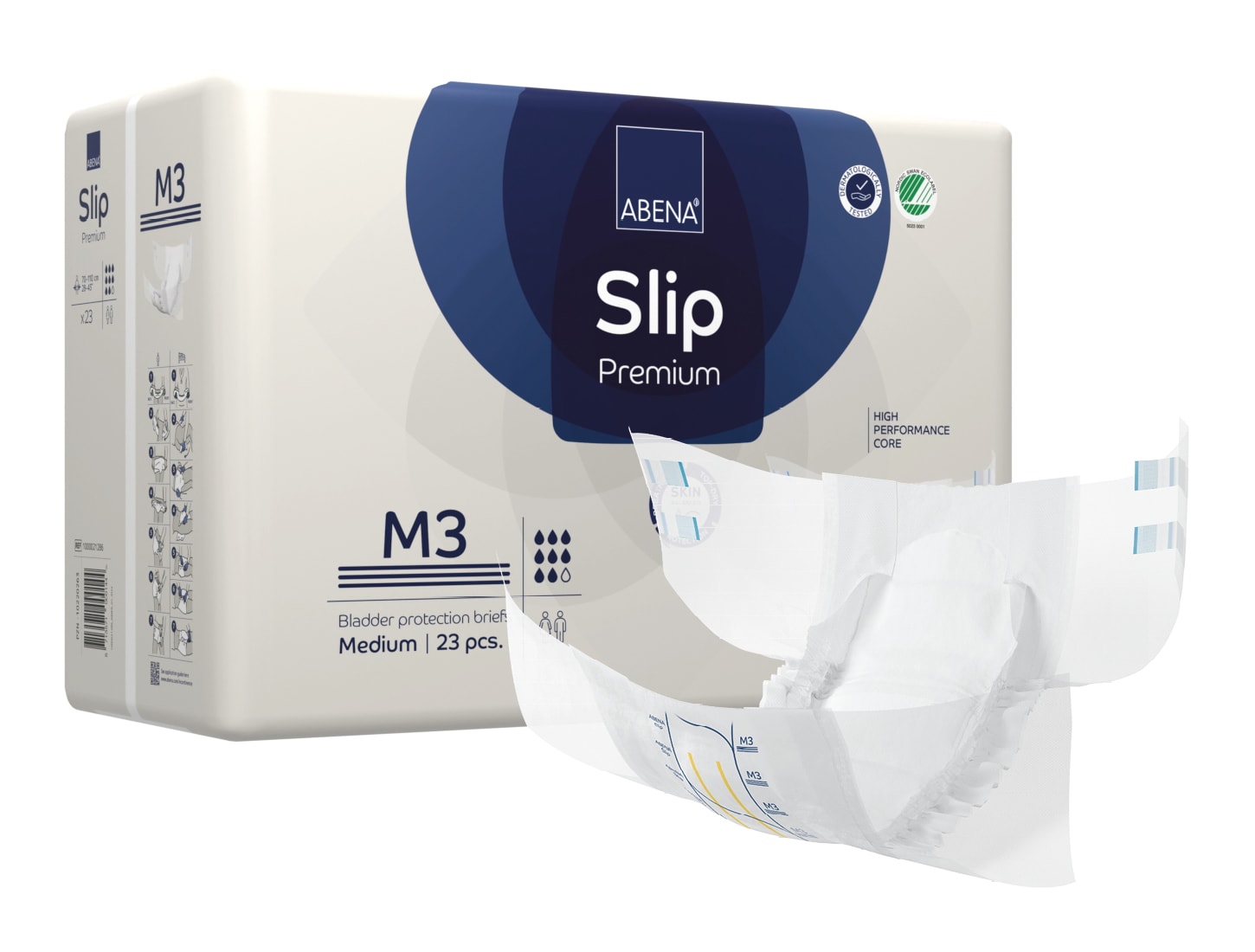 Bleie Abena Slip M3 Premium blått trykk
