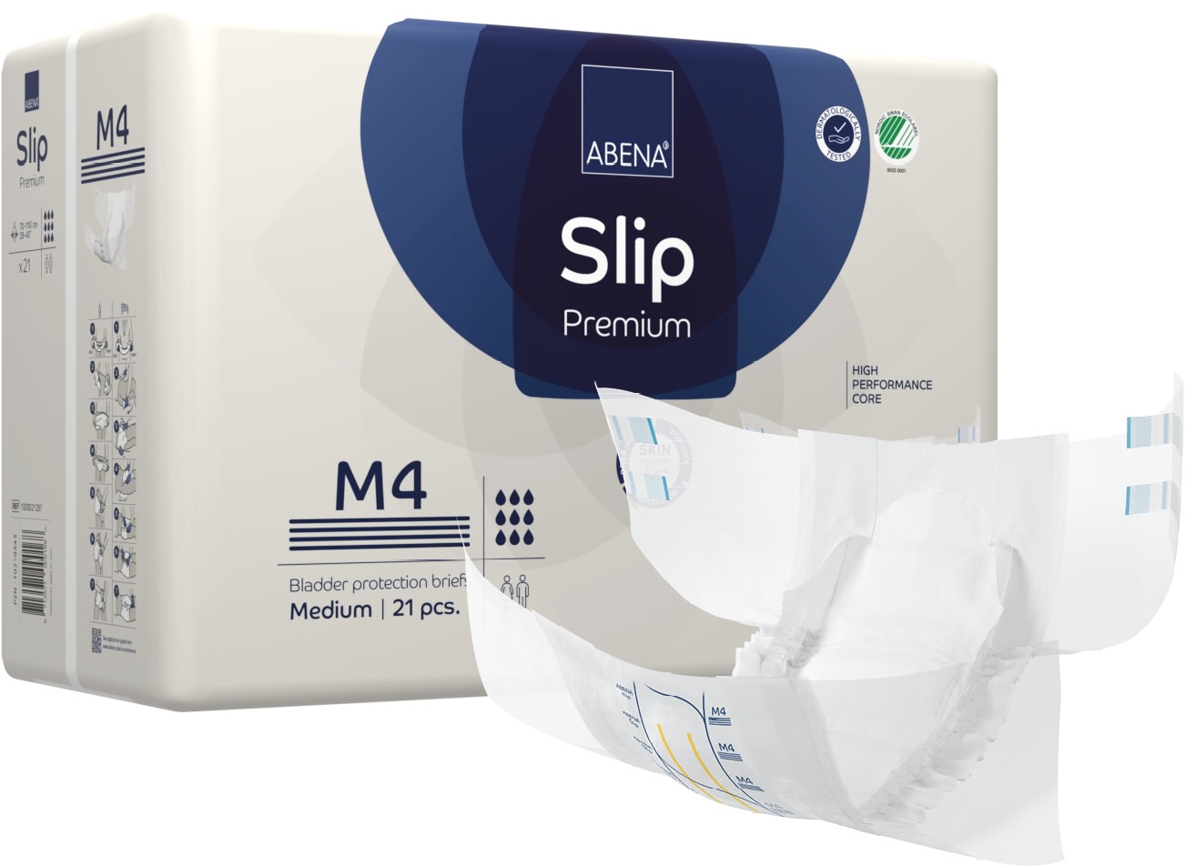 Bleie Abena Slip M4 Premium blått trykk