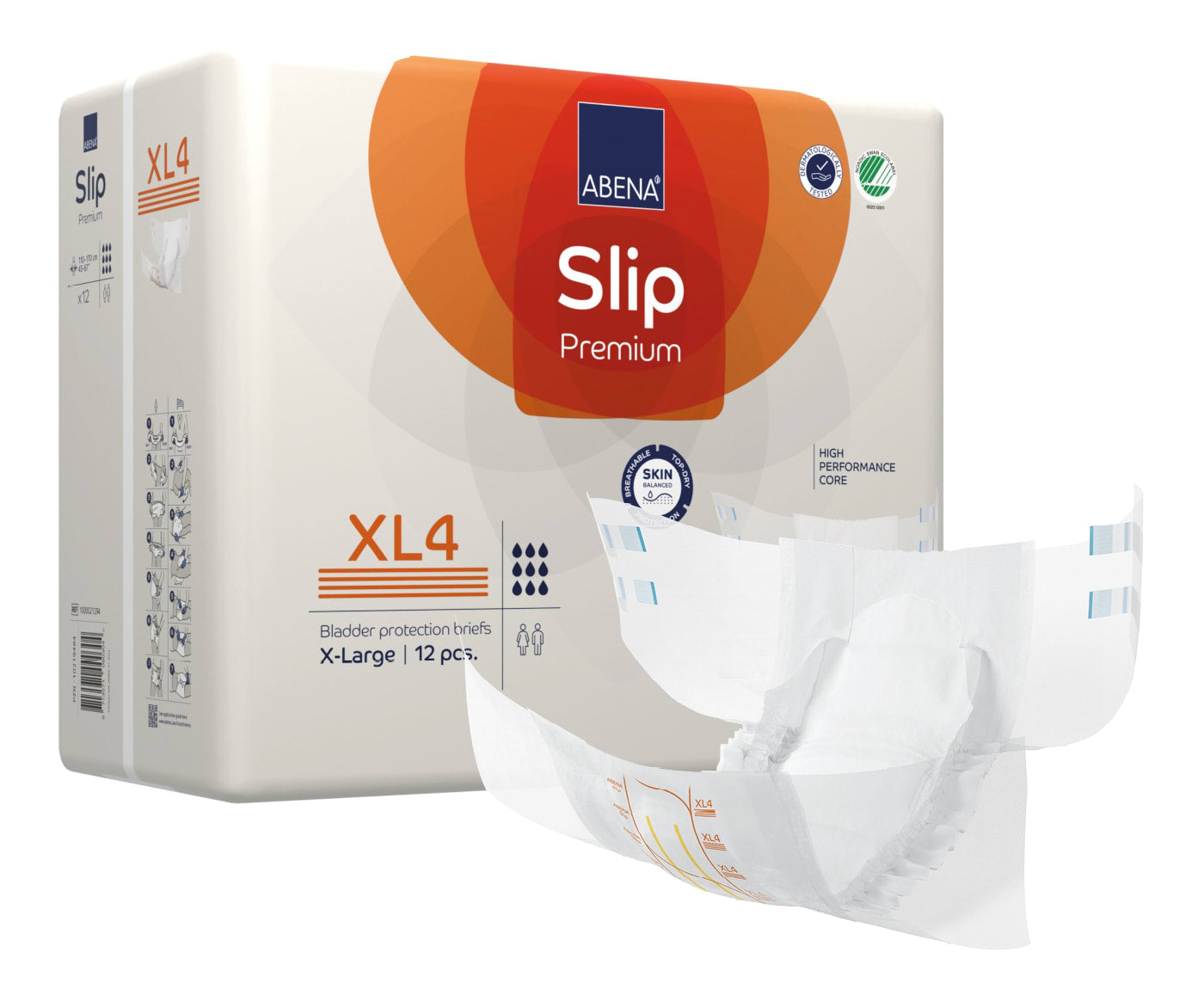 Bleie Abena Slip XL4 Premium oransje