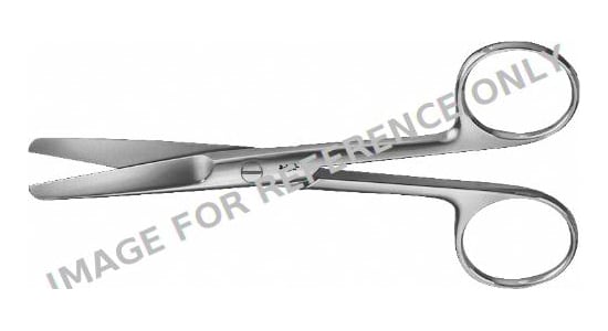Saks Kirurgisk Rett Butt/Butt 130mm