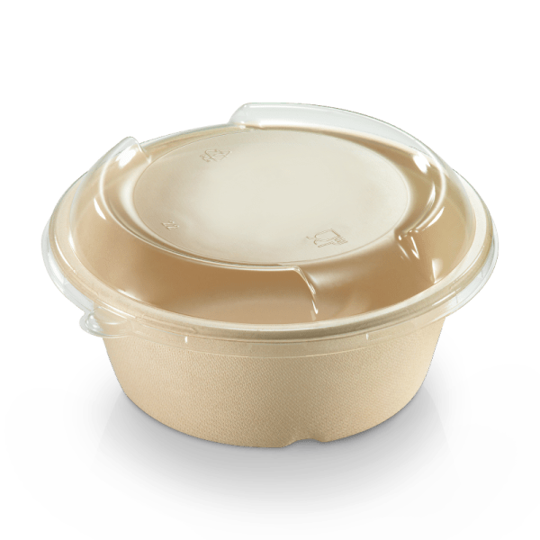 Matbeger 600ml BIO rund lokk