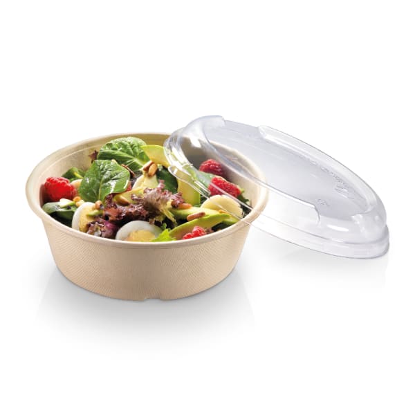 Matbeger 900-1200ml BIO rund lokk